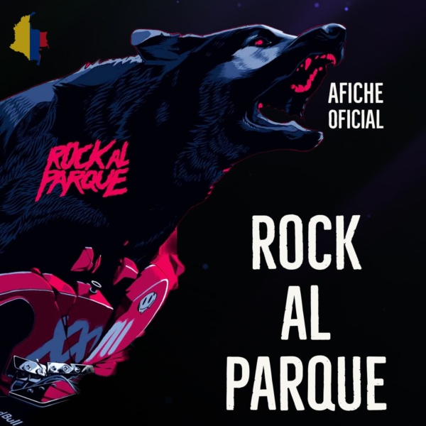 Rock al Parque 2023 Afiche oficial Rockear.co