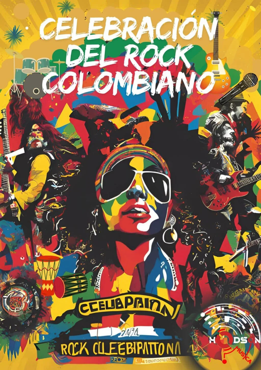 Celebración del Rock Colombiano Afiche