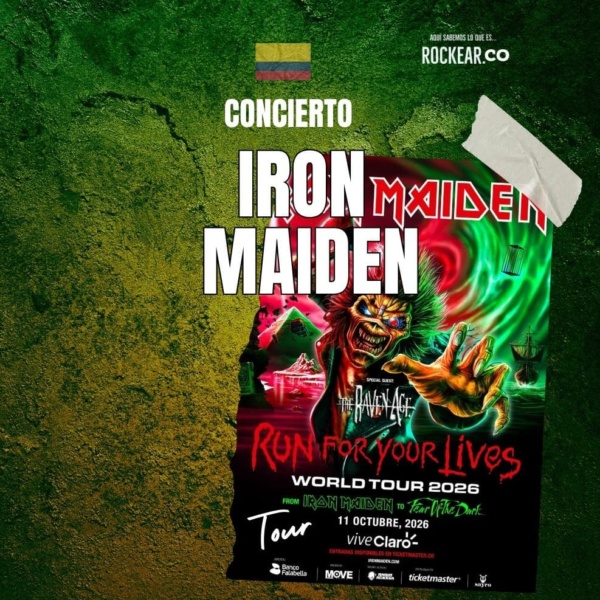 Notas Nacionales Colombia concierto de Iron Maiden Bogotá 2026